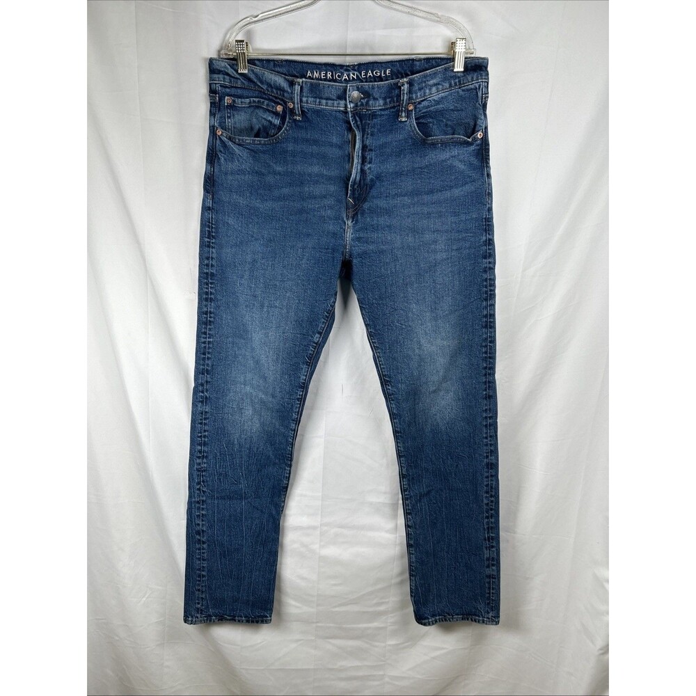 American Eagle Jeans Mens 38x36 Blue Original Straight EasyFlex Denim